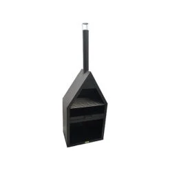 Outdoor Henley Fireplace Black With Grill Iron H168Cm W61Cm 5 Outdoor Henley Fireplace Black With Grill Iron H168Cm W61Cm -PlantHub Shop OHFBG171 copy 1