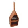 Outdoor Henley Fireplace Rust With Grill Iron H168Cm W61Cm -PlantHub Shop OHFRG171 9