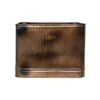 Outdoor Hampton Rectangular Copper Metal Planter H45Cm W80Cm