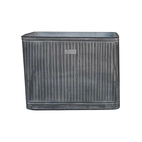 Outdoor Hampton Rectangular Galvanised Metal Planter H45Cm W80Cm 3 Outdoor Hampton Rectangular Galvanised Metal Planter H45Cm W80Cm