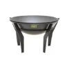 Outdoor Metal Kendal Firebowl On Stand In Black H44.5Cm W77Cm 1 Outdoor Metal Kendal Firebowl On Stand In Black H44.5Cm W77Cm -PlantHub Shop OMKFSB77