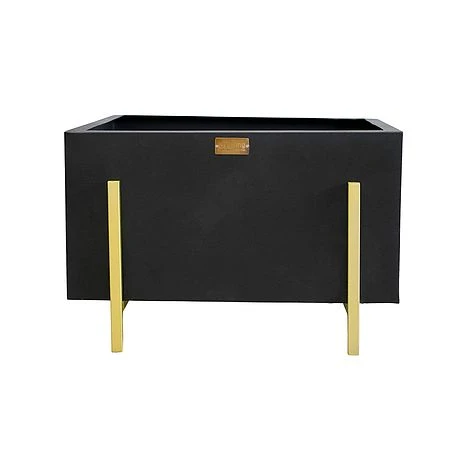 Outdoor Orion Firebowl In Matt Black/Antique Gold H40CM W62CM 3 Outdoor Orion Firebowl In Matt Black/Antique Gold H40CM W62CM