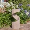 Outdoor Spiral Water Feature Sandstone H82CM W35CM -PlantHub Shop OSWFS 1 copy