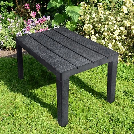 Idooka Faux Wood Garden Coffee Table - Waterproof Patio Side Table For Outdoor Use 11 Idooka Faux Wood Garden Coffee Table - Waterproof Patio Side Table For Outdoor Use - Image 9