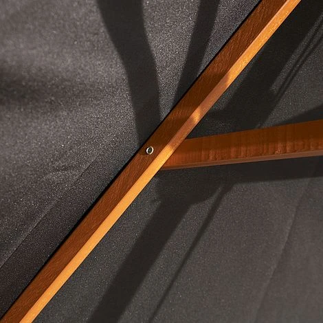 Wooden Garden Parasol 2.4m 8 Wooden Garden Parasol 2.4m - Image 6