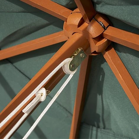 Wooden Garden Parasol 2.4m 12 Wooden Garden Parasol 2.4m - Image 10