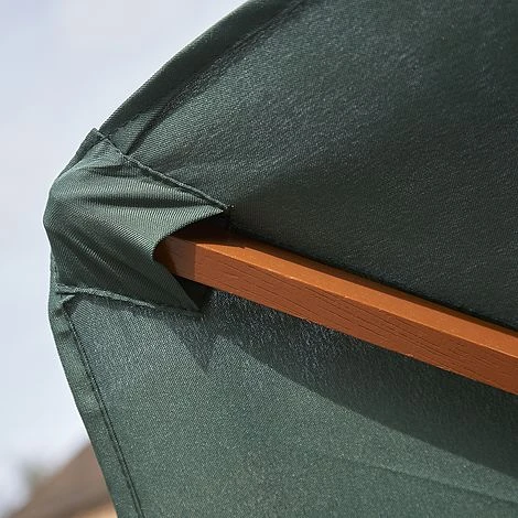 Wooden Garden Parasol 2.4m 13 Wooden Garden Parasol 2.4m - Image 11