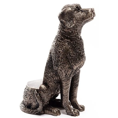 Antique Bronze Coloured Sitting Labrador Potty Feet - Plant Pot Feet 4 Antique Bronze Coloured Sitting Labrador Potty Feet - Plant Pot Feet - Image 2