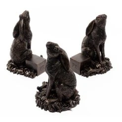 Antique Bronze Coloured Moongazing Hare Potty Feet - Plant Pot Feet -PlantHub Shop PF0057 9 new