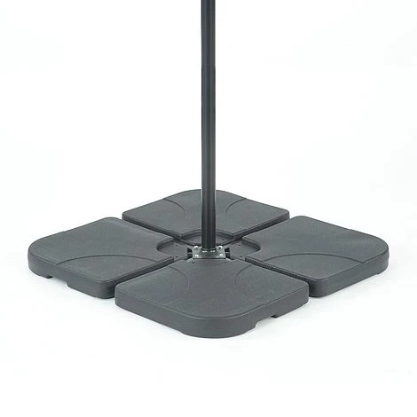 Universal Overhanging Parasol Base Set Of 4 X 14L Segments 3 Universal Overhanging Parasol Base Set Of 4 X 14L Segments