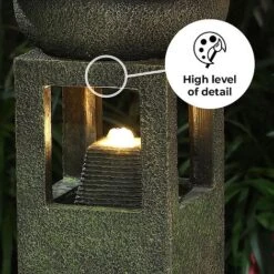 Victorian Pagoda LED Garden Water Feature -PlantHub Shop Pillar edit2