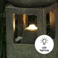 Victorian Pagoda LED Garden Water Feature -PlantHub Shop Pillar edit4