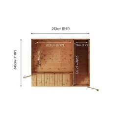Waltons 10 X 8 Wooden Shiplap Tongue And Groove Contemporary Summerhouse With Side Shed 25 Waltons 10 X 8 Wooden Shiplap Tongue And Groove Contemporary Summerhouse With Side Shed -PlantHub Shop Product Spec Drawing SI 003 001 0022 Floor20Plan