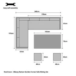 Rowlinson Rattan Garden Corner Sofa Dining Set 8 Seat Oatmeal -PlantHub Shop Rowlinson20 20Fowey20Corner20Sofa20Dining20Set20DIMS20IMAGE v2 012