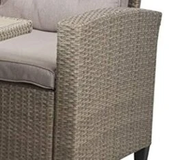 Rowlinson Albany Rattan Garden Sofa Dining Set 7 Seat Oatmeal -PlantHub Shop Rowlinson20Arm DESKTOP 2L502ME