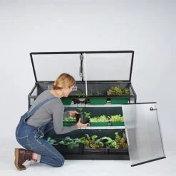 Sprout S14 - Climate Controlled Mini Greenhouse -PlantHub Shop S14withwoman