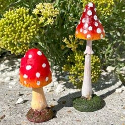 Set 3 Garden Mushroom Ornaments 14 Set 3 Garden Mushroom Ornaments -PlantHub Shop SET3MUSH 8