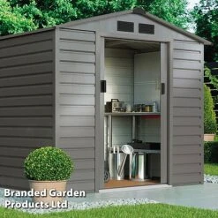 Waltons Apex Metal Shed 7 X 4.2FT -PlantHub Shop SHED APEXGREYA S47802