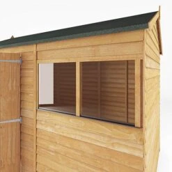 Waltons 10' X 6' Outdoor Wooden Overlap Reverse Apex Roof Garden Storage Shed -PlantHub Shop SI 001 001 0102 10x6 DT Overlap Reverse Apex Detail002