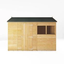 Waltons 10' X 6' Outdoor Wooden Overlap Reverse Apex Roof Garden Storage Shed -PlantHub Shop SI 001 001 0102 10x6 DT Overlap Reverse Apex Front