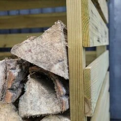 Pressure Treated 6' X 3' Log Store -PlantHub Shop SI 001 001 0104 Double Log Store 006