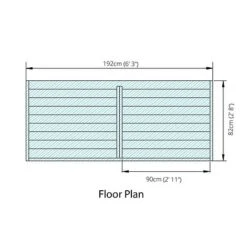 Pressure Treated 6' X 3' Log Store -PlantHub Shop SI 001 001 0104 Double Log Store 009