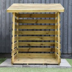 Pressure Treated 3' X 3' Log Store 13 Pressure Treated 3' X 3' Log Store -PlantHub Shop SI 001 001 0106 Single Log Store 0051