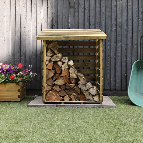 Pressure Treated 3' X 3' Log Store 3 Pressure Treated 3' X 3' Log Store