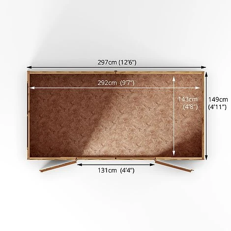 Waltons 5' X 10' Outdoor Wooden Overlap Apex Roof Garden Storage Shed Workshop 13 Waltons 5' X 10' Outdoor Wooden Overlap Apex Roof Garden Storage Shed Workshop - Image 11