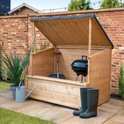 Outdoor 4 X 3 Shiplap Storage Chest -PlantHub Shop SI 001 002 0021 DO Angle1