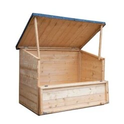 Outdoor 4 X 3 Shiplap Storage Chest -PlantHub Shop SI 001 002 0021 WB DO Angle