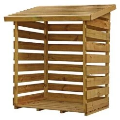 Waltons 3 X 3 Pressure Treated Single Log Storage Shed Unit -PlantHub Shop SI 001 002 0024 Single Log Store 001