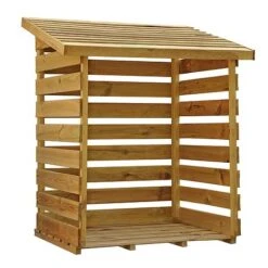 Waltons 3 X 3 Pressure Treated Single Log Storage Shed Unit -PlantHub Shop SI 001 002 0024 Single Log Store 003