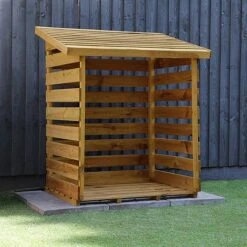 Waltons 3 X 3 Pressure Treated Single Log Storage Shed Unit -PlantHub Shop SI 001 002 0024 Single Log Store 004