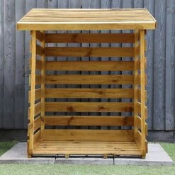 Waltons 3 X 3 Pressure Treated Single Log Storage Shed Unit -PlantHub Shop SI 001 002 0024 Single Log Store 005