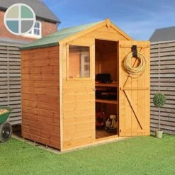 Waltons 4 X 6 Tongue And Groove Reverse Apex Garden Storage Shed 14 Waltons 4 X 6 Tongue And Groove Reverse Apex Garden Storage Shed -PlantHub Shop SI 001 003 0149 300dpi propped painted wheel
