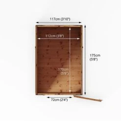 Waltons 6' X 4' Outdoor Tongue & Groove Repositionable Garden Windowless Shiplap Storage Shed 23 Waltons 6' X 4' Outdoor Tongue & Groove Repositionable Garden Windowless Shiplap Storage Shed -PlantHub Shop SI 001 003 0160 Floor Plan