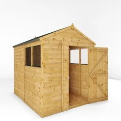 Waltons 8' X 6' Outdoor Tongue & Groove Repositionable Garden Shiplap Storage Shed -PlantHub Shop SI 001 003 0163 8x6 Shiplap Apex Single Door Detail004