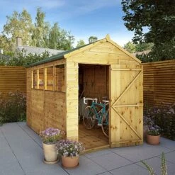 Waltons 10' X 6' Outdoor Tongue & Groove Repositionable Garden Shiplap Storage Shed 15 Waltons 10' X 6' Outdoor Tongue & Groove Repositionable Garden Shiplap Storage Shed -PlantHub Shop SI 001 003 0165 10x6 Dip Treated Shiplap Apex W3 MainDO
