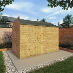 Waltons 10' X 6' Outdoor Repositionable Windowless Garden Shiplap Tongue & Groove Garden Storage Shed 14 Waltons 10' X 6' Outdoor Repositionable Windowless Garden Shiplap Tongue & Groove Garden Storage Shed -PlantHub Shop SI 001 003 0165 10x6 Dip Treated Shiplap Reverse Apex M4 MainDC