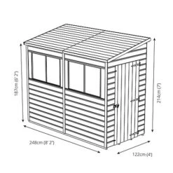 Waltons 8 X 4 Premium Shiplap Tongue And Groove Pent Roof Garden Storage Shed -PlantHub Shop SI 001 004 0028208x420Pent20Shed20Unit20720300dpi4