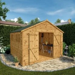 Waltons 10' X 10' Premium Shiplap Apex Roof Garden Workshop Shed -PlantHub Shop SI 001 004 0095 10x10 Shiplap TG Workshop Mercia Garden 2 MainDO