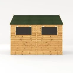 Waltons 10' X 10' Premium Shiplap Apex Roof Garden Workshop Shed -PlantHub Shop SI 001 004 0095 10x10 Shiplap TG Workshop Studio Left20Studio