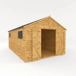 Waltons 16' X 10' Outdoor Premium Shiplap Tongue & Groove Apex Roof Garden Storage Workshop Shed -PlantHub Shop SI 001 004 0099 16x10 Shiplap TG Workshop Studio DO