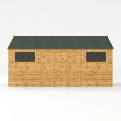 Waltons 16' X 10' Outdoor Premium Shiplap Tongue & Groove Apex Roof Garden Storage Workshop Shed -PlantHub Shop SI 001 004 0099 16x10 Shiplap TG Workshop Studio Left