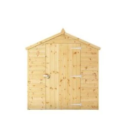 Waltons 8' X 6' Outdoor Shiplap Tongue & Groove Apex Roof Garden Security Storage Shed -PlantHub Shop SI 001 004 0117 8x6 Security Shed Front