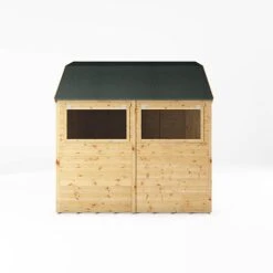 Waltons 8 X 8 Premium Outdoor Shiplap T&G Dutch Barn Garden Storage Workshop Shed -PlantHub Shop SI 001 004 0121 8x8 DT Premium Shiplap Dutch Barn DD Left