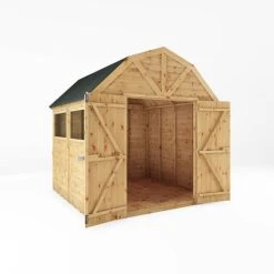 Waltons 8 X 8 Premium Outdoor Shiplap T&G Dutch Barn Garden Storage Workshop Shed -PlantHub Shop SI 001 004 0121 8x8 DT Premium Shiplap Dutch Barn DD MainDO