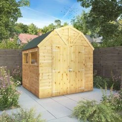 Waltons 8 X 8 Premium Outdoor Shiplap T&G Dutch Barn Garden Storage Workshop Shed -PlantHub Shop SI 001 004 0121 8x8 DT Premium Shiplap Dutch Barn DD W3 MainDC