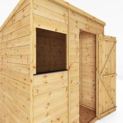 Waltons 6' X 4' Outdoor Tongue & Groove Pent Roof Modular Repositionable Shiplap Garden Storage Shed 16 Waltons 6' X 4' Outdoor Tongue & Groove Pent Roof Modular Repositionable Shiplap Garden Storage Shed -PlantHub Shop SI 001 004 0124 6x4 Shiplap Pent Detail002